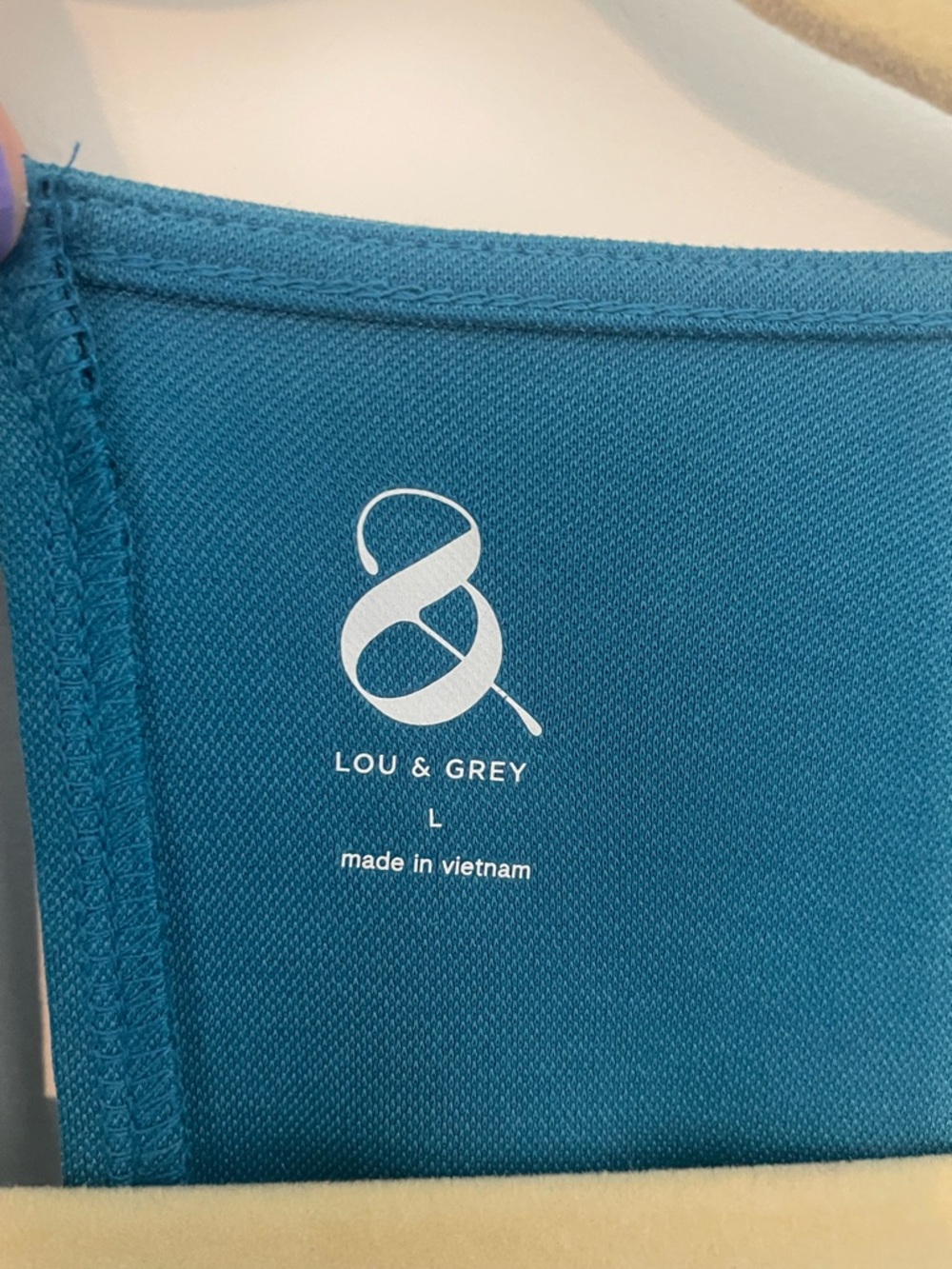 NWT Lou & Gray Teal V-Neck Wide-Leg Jumpsuit w/ Belt and Key Hole Back  Sz L - Picture 4 of 8